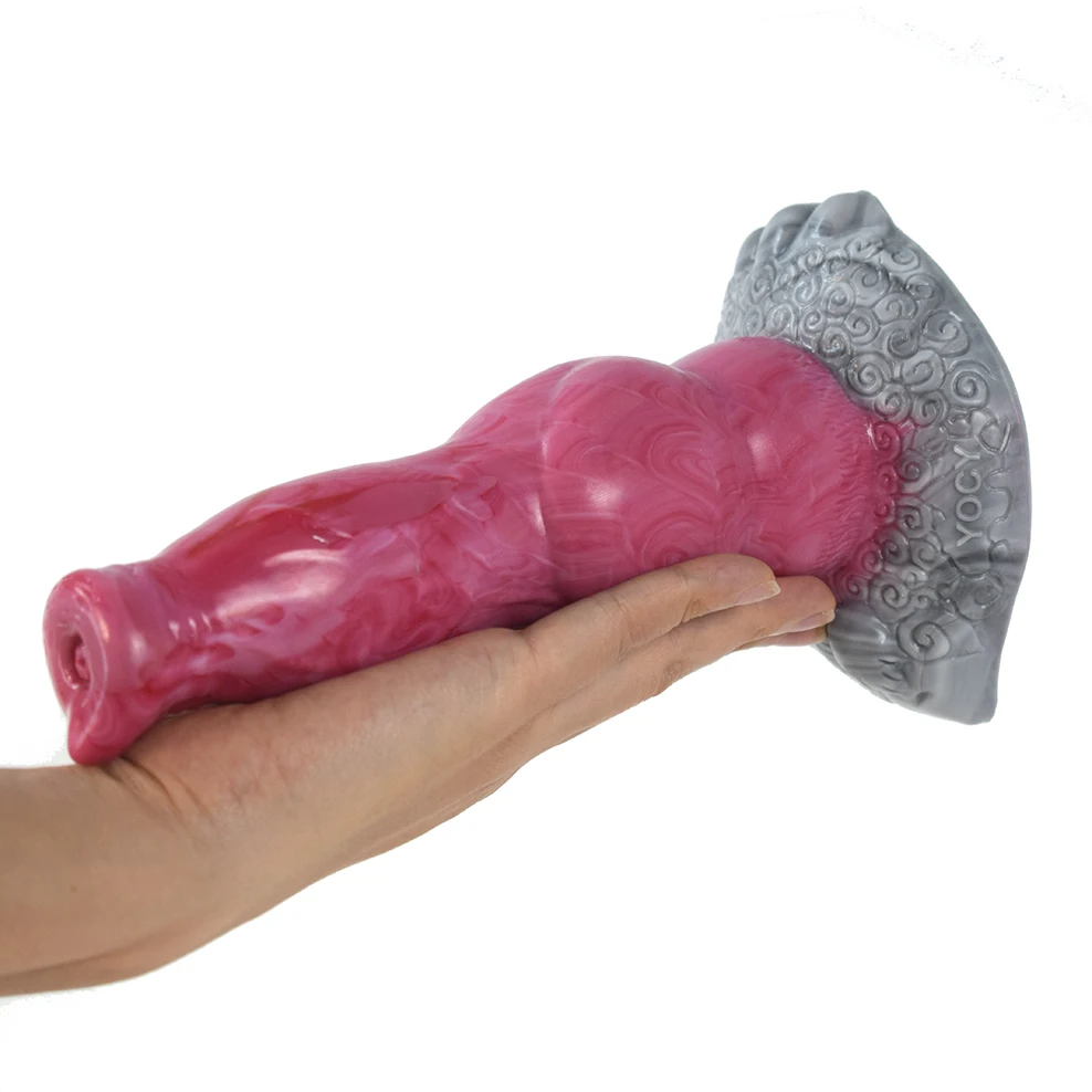 šuns dildo su vakuuminiu puodeliu