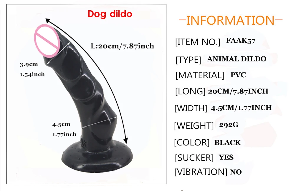 gyvūno formos dildo žaislas