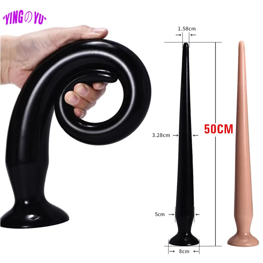 50 cm ilgas analinis dildo masažuoklis prostatai ir moterims vyrams