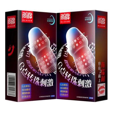 Elasun Condoms Delay for Men with Mustache Mutual Climax Orgasm Ribs Penis Sleeves for Men Delay Ejaculation G Spot Sex Toy 1