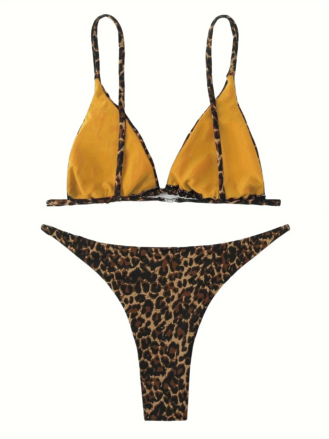 leopardo rašto bikini kostiumėlis