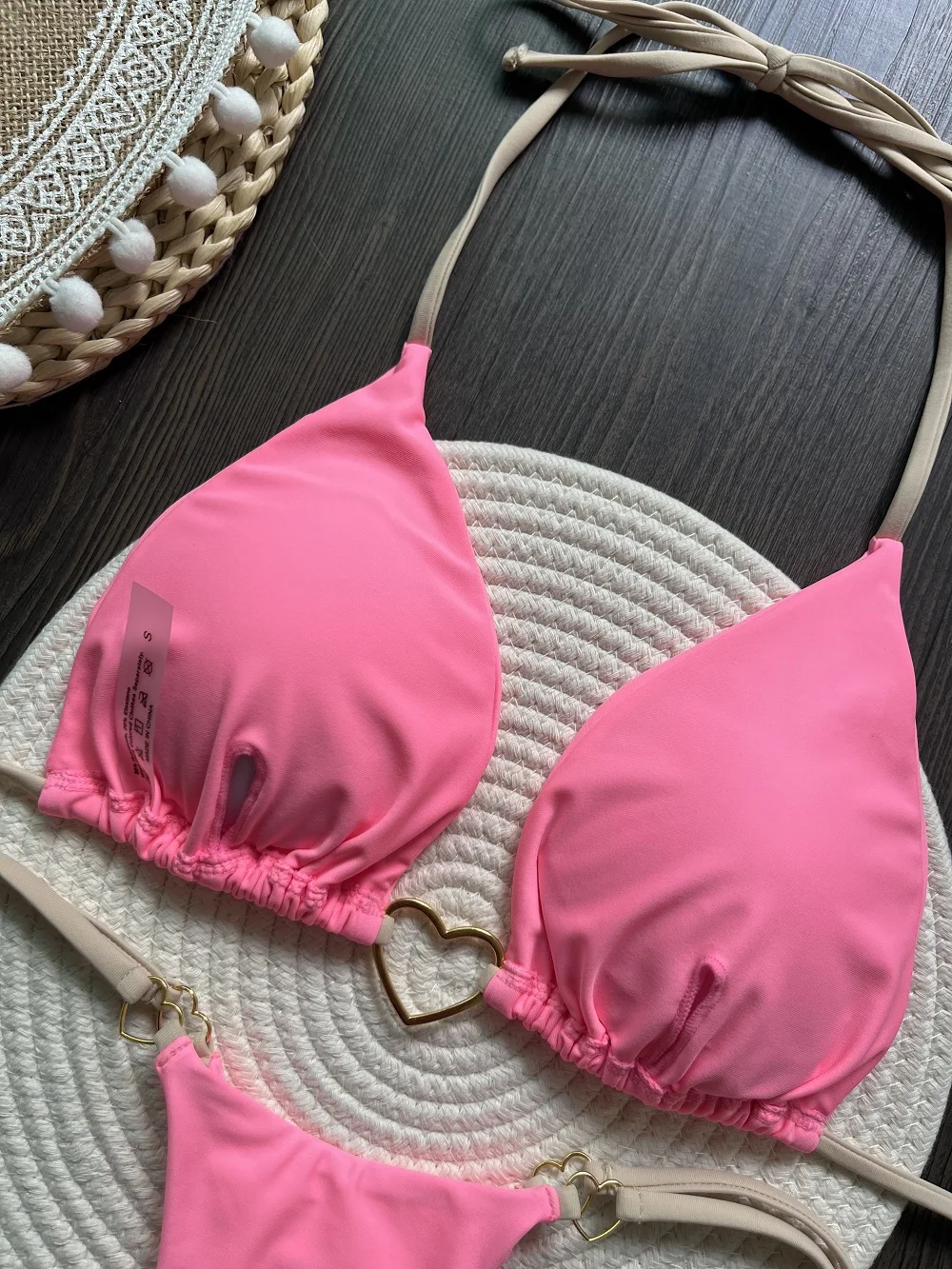 seksuali bikini maudymosi kostiumėlis
