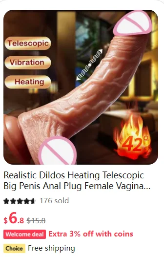 realistinis dildo moterims