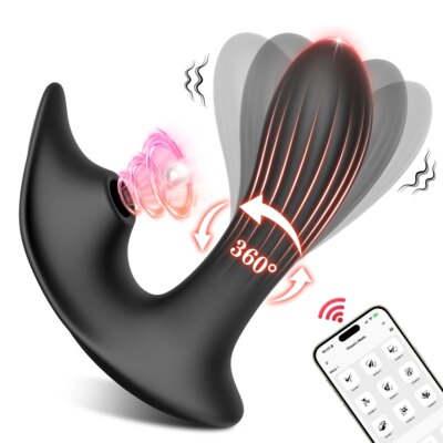 APP Control Rotating Sucking Wear Vibrator Female Clitoris Stimulator G Spot Vagina Massager Adult Goods Sex Toys for Women 1
