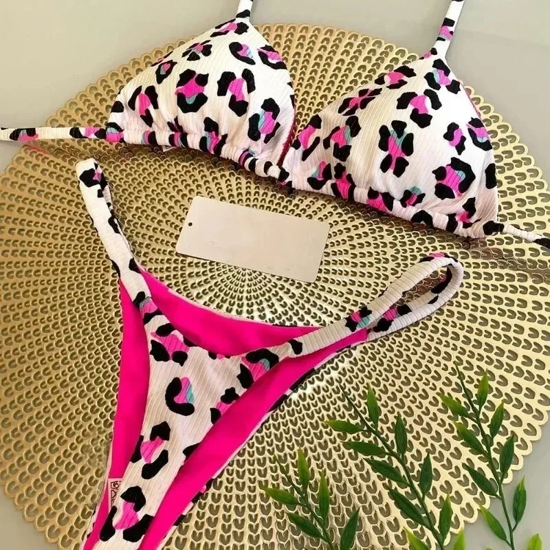 moterų bikini leopardo raštu