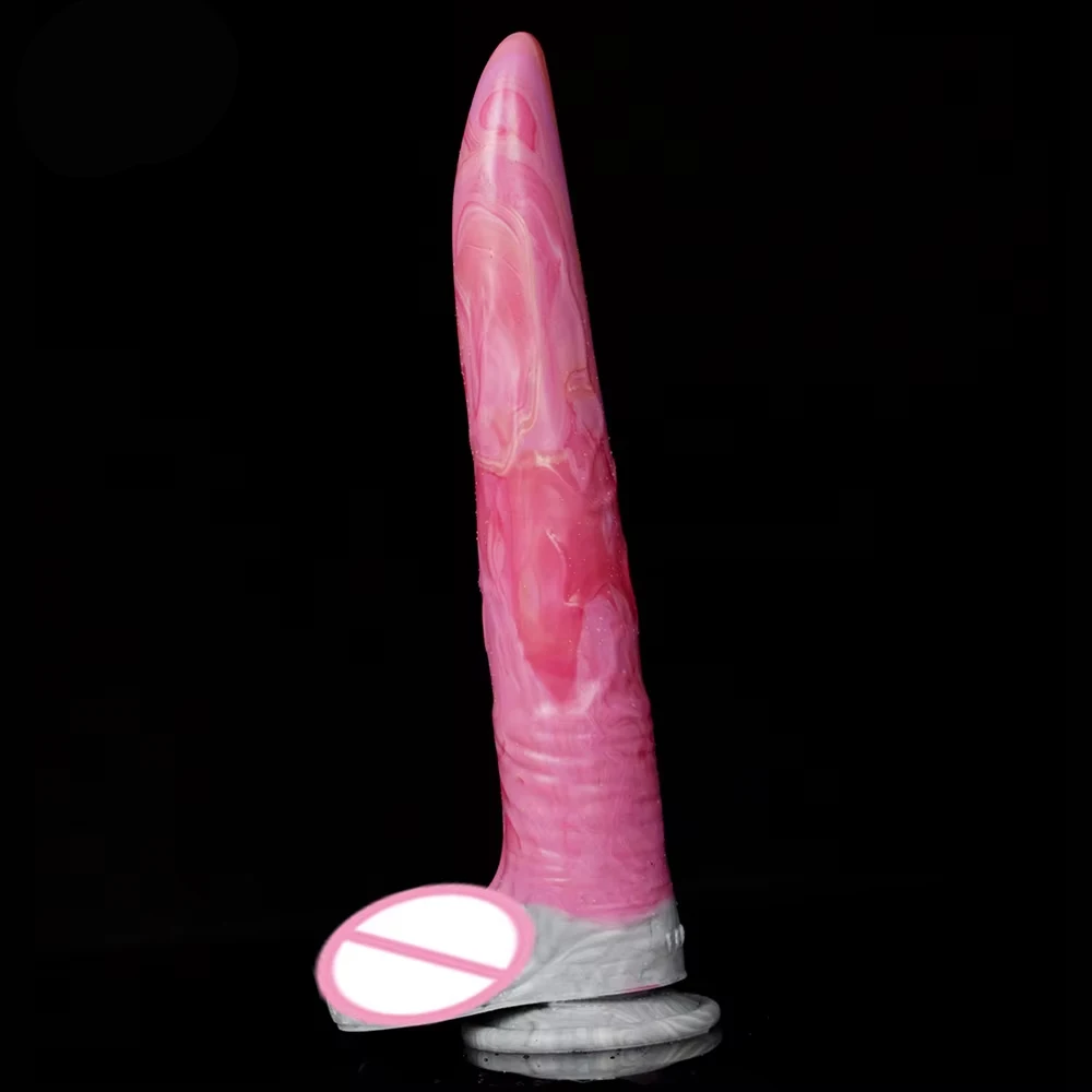FAAK Gory Raw Meat Color Deer Dildo Su Siurbimo Puodeliu Silikoninis Žvėries Penis Anale