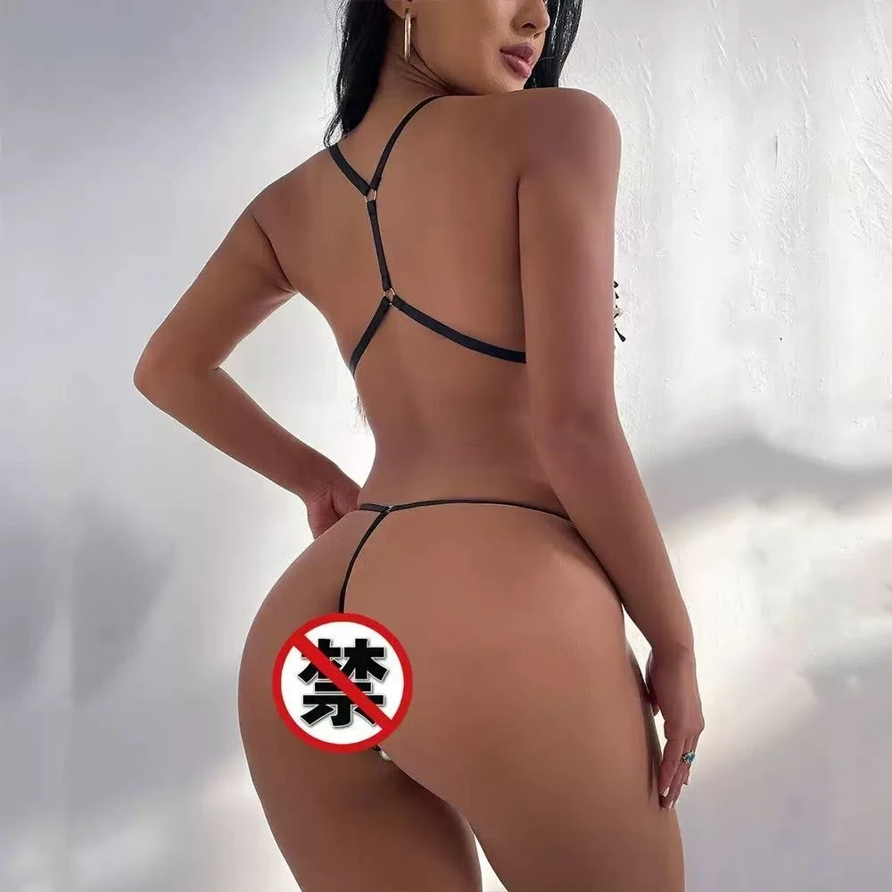 seksuali nėrinė liemenė komplektas