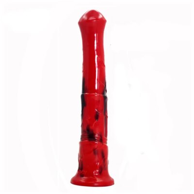 FAAK animal horse penis silicone long realistic dildo colorful red and black sucker cock anal sex toys for men women couples 1