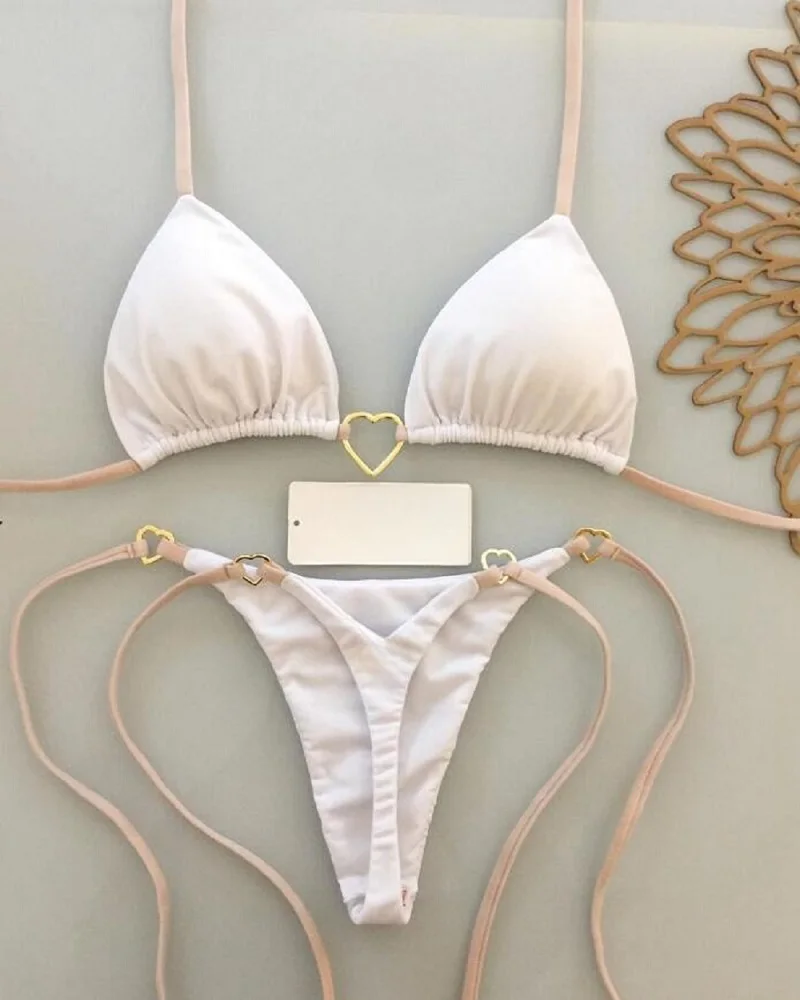 seksuali bikini maudymosi kostiumėlis