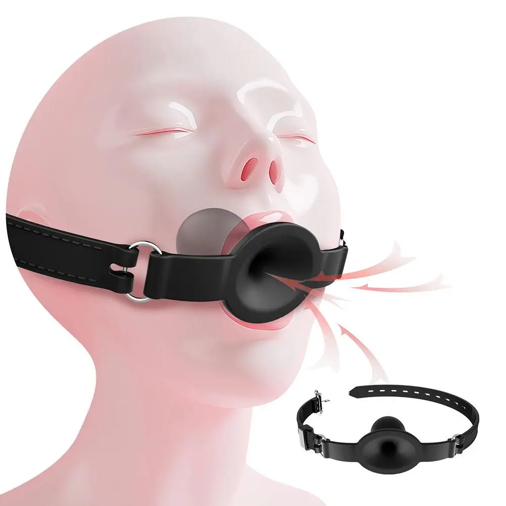 silikoninis burnos gabalas BDSM