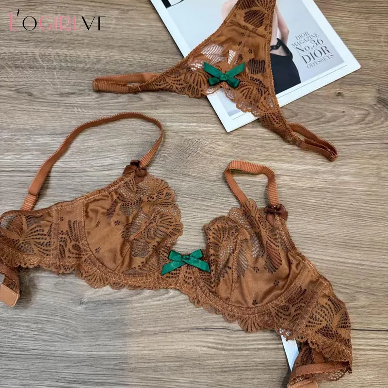 Logirlve seksuali moteriška liemenė ir klostuota tanga komplektas žipke