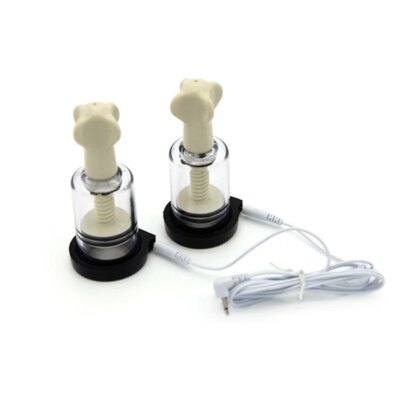 Sucker Pump Massager Electro Shock Nipple Clamps Sex Toys Electric Shock Vacuum Breast Enhancer Clitoris /Nipple Stimulation 1