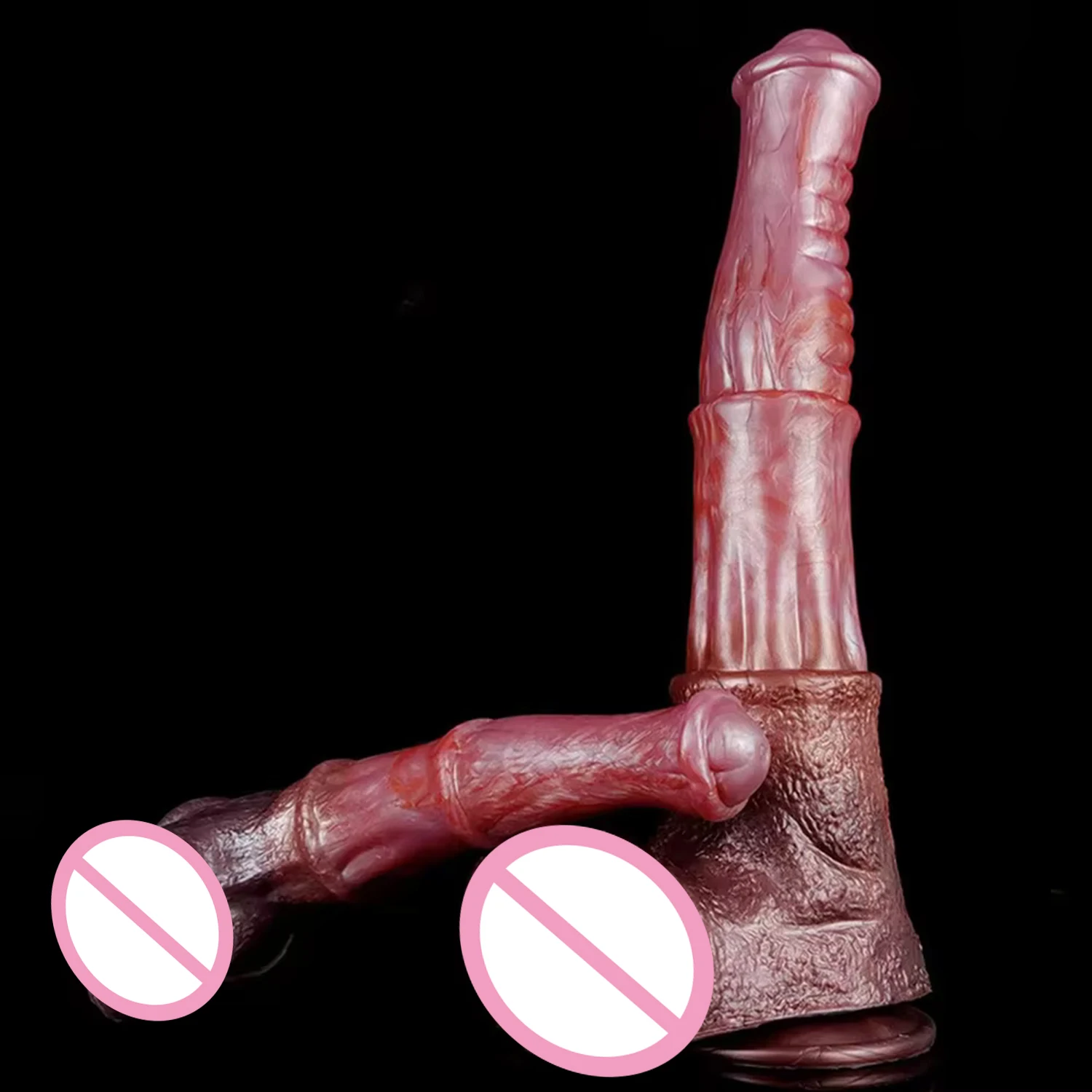 YOCY realističkas žirgo dildo 13,69 colio silikono analinis stimuliatorius su siurbimo puodeliu
