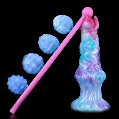 YOCY Fantasy Ovipositor Dildo  Silicone Anal Vaginal Masturbator Lay Eggs Hand-Push Ovipositor Sex Toy For Couples Games 1