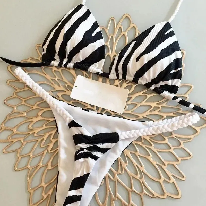 moterų bikini leopardo raštu
