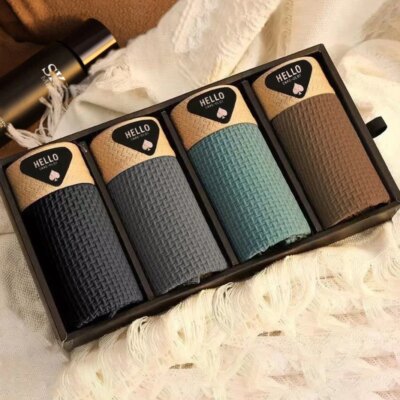 4pcs Men's Boxer Shorts Ice Silk Underwear Plus Size Underpants Cool Breathable Sexy Slim Panties Mesh Lingerie Wholesale Lots 1