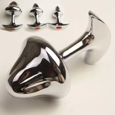 Metal Anal Trainer,Jeweled Ass Anus Butt Plug,Wide Bulb Prostate Massage,Analplug Buttplug,Sex Toys for Men Women 1