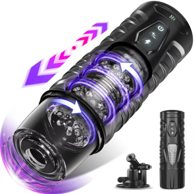 Male Masturbator Automatic Telescopic Rotation Vagina Masturbation Cup Erotic Sex Toys for Men Adults Piston Mastubator 1