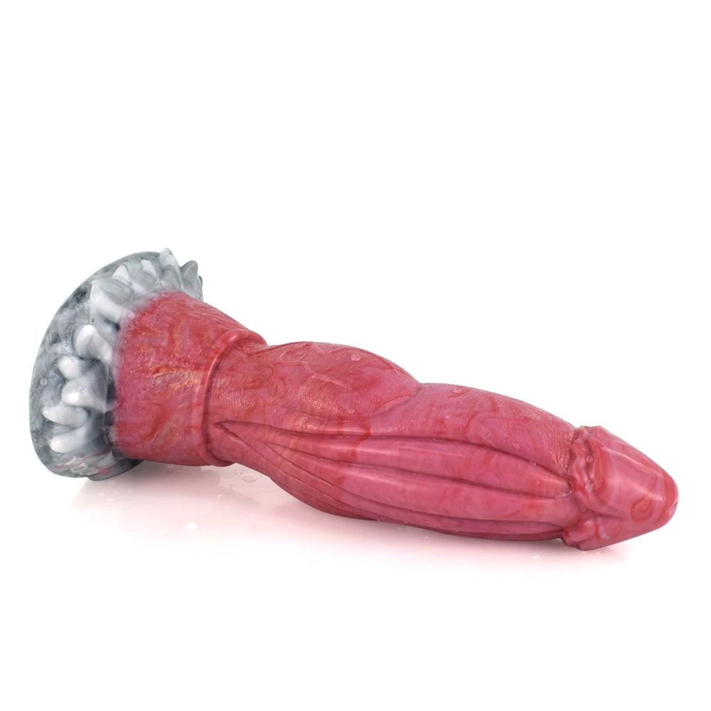 realistinis dildo su vakuumu