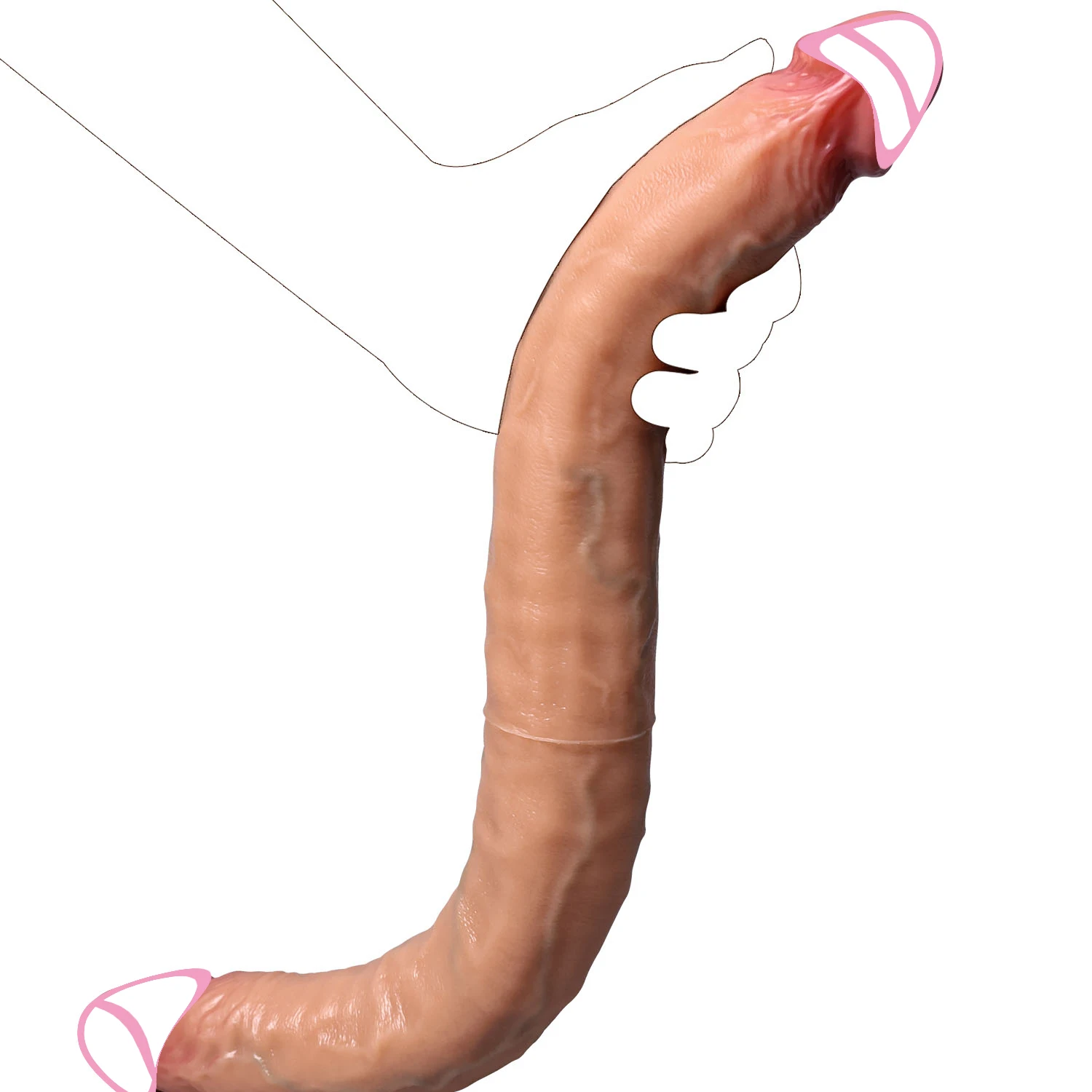 dvigalas minkštas dildo