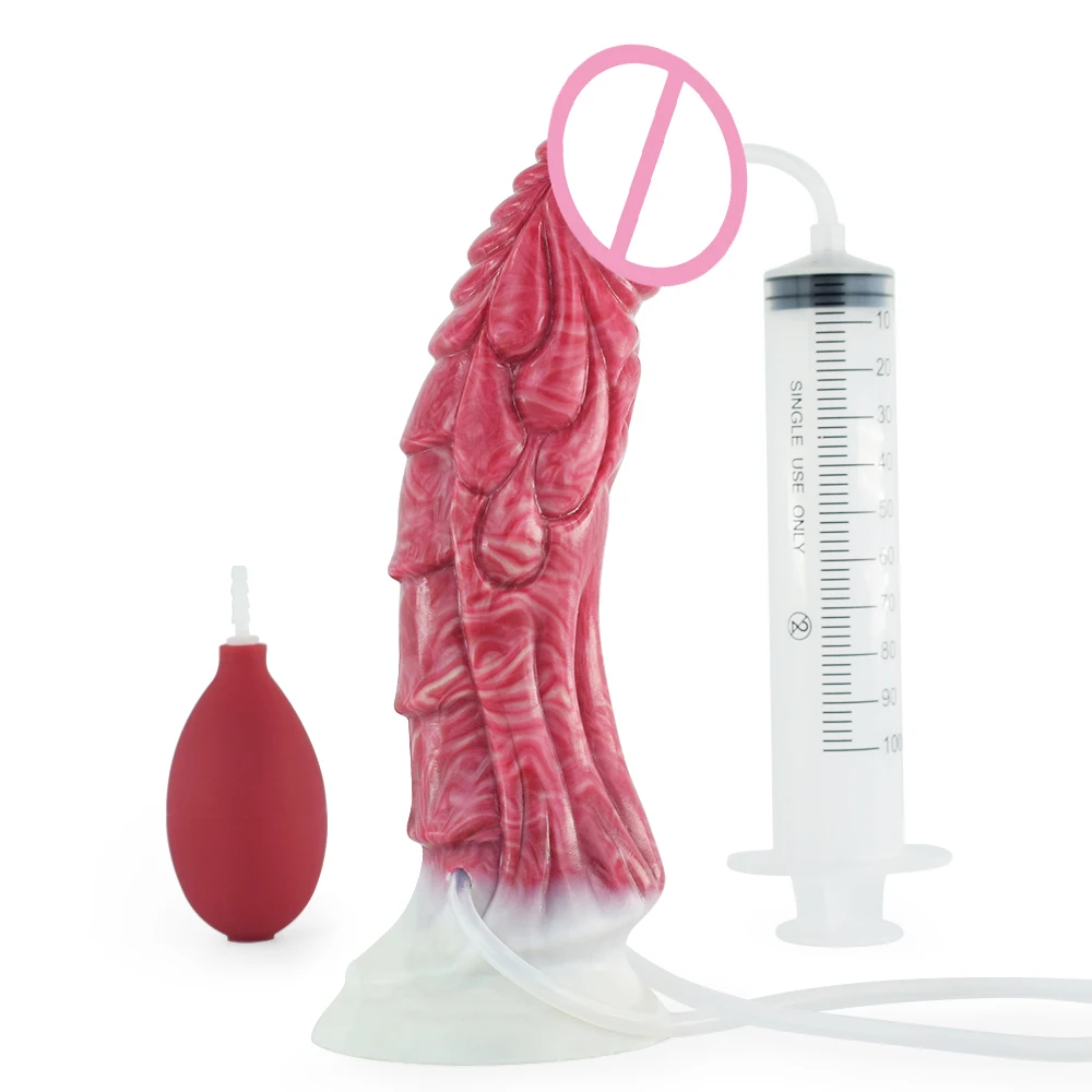 silikoninis dildo su ejakuliacijos funkcija