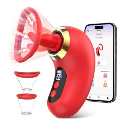New wireless app woman nipples clitoris licker tongue vibrator orgasm vagina sucking stimulator masturbator sex toys for couples 1