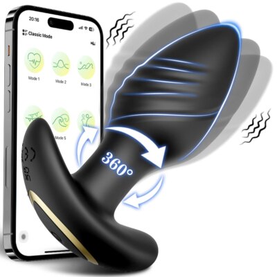APP Bluetooth Control Anal Plug Vibrator Gay Anal Toy Butt Plug Stimulator Masturbation Tool Penetration Anal Vibrator Man Women 1