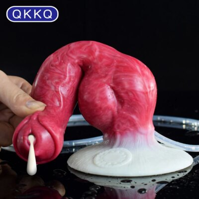 QKKQ Ejaculation Dog Dildo Animal Big Knot Penis Anal Plug Sex Toys for Women Men G-Spot Strong  Stimulate Adult products 18 1
