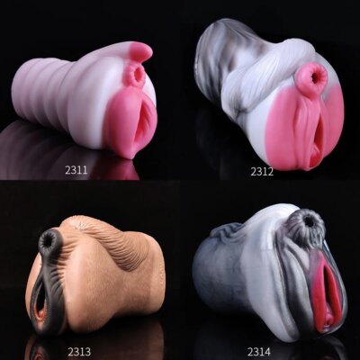 YOCY Fantasy Male Masturbator Small Flaws Silicone Sex Toy Horse Wolf Dog Pussy Stroker 4