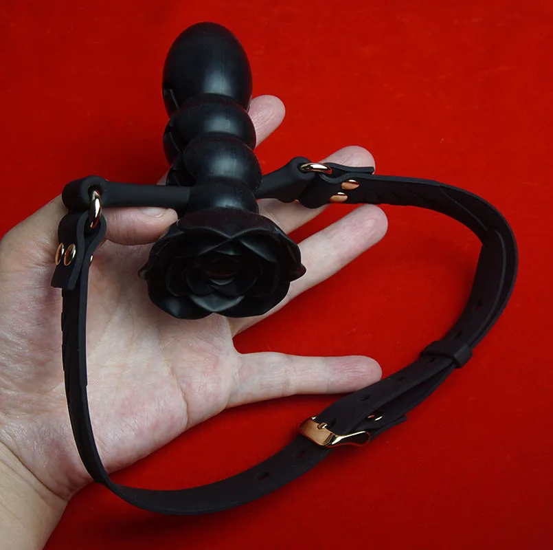 silikoninis BDSM dildo gag