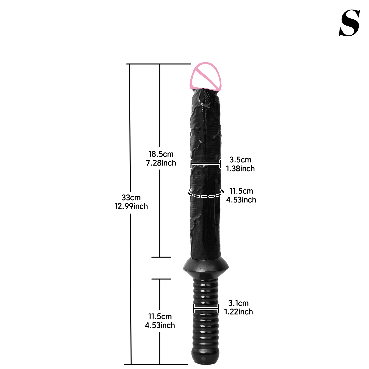 analinis dildo su rankena