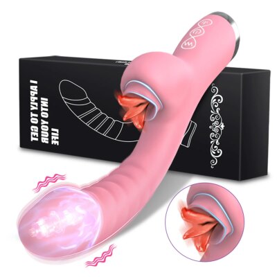 Dildo Tongue Licking Sex Toys Female Vibrator Masturbator Goods Clitoris Vibrator For Adult Women G Spot Clitoral Stimulator 1