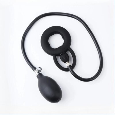 Inflatable Ejaculation Delay Penis Ring Liquid Silicone Erection Enhancing Cock Ring Flirting Training Male Masturbator Sex Toys 1