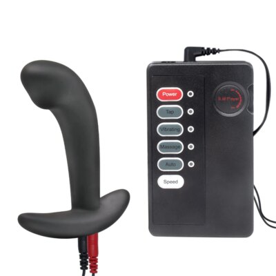 BDSM Electric Shock Silicone Anal Plug E-stim Buttplug Dildo G-Spot Prostate Massager Anus Dilator Intimate Goods Masturbator 1