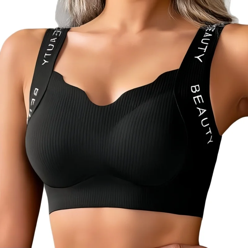 Rietuota nėrinė Push-Up liemenėlė be drožlių moterims M-3XL dydžio