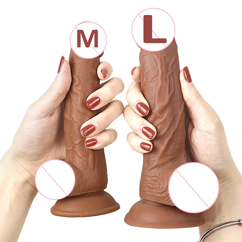 realistinis silikonis dildo