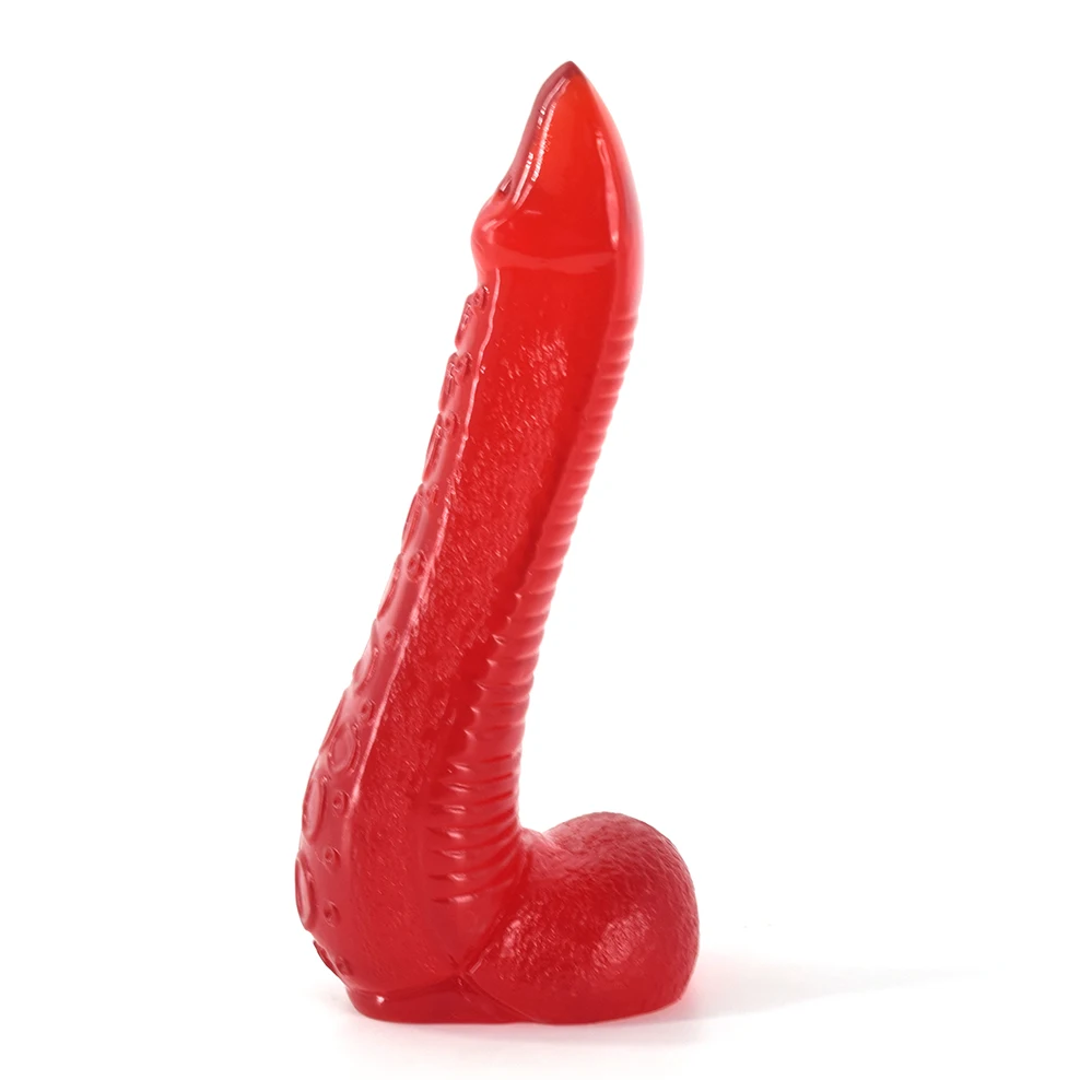 Analinis sekso žaislas raudonas aštuonkojo kojos dizainas 21,9 cm vandeniui atsparus