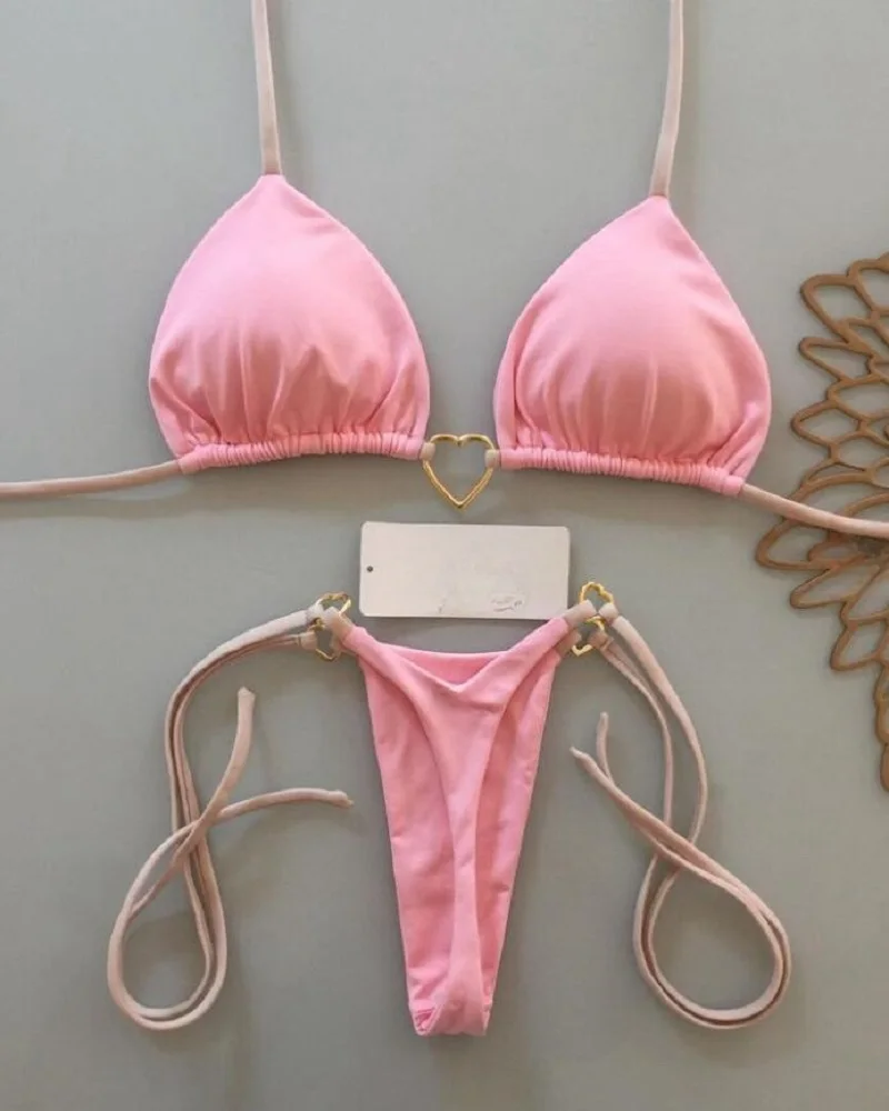 seksuali bikini maudymosi kostiumėlis