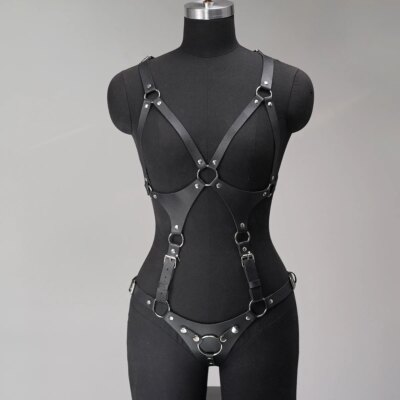 Bondage Harness Full Set Body Harness，BDSM，Women's Body Harness BDSM Lingerie，bondage bdsm woman wear，Full Body Leather Harness 1