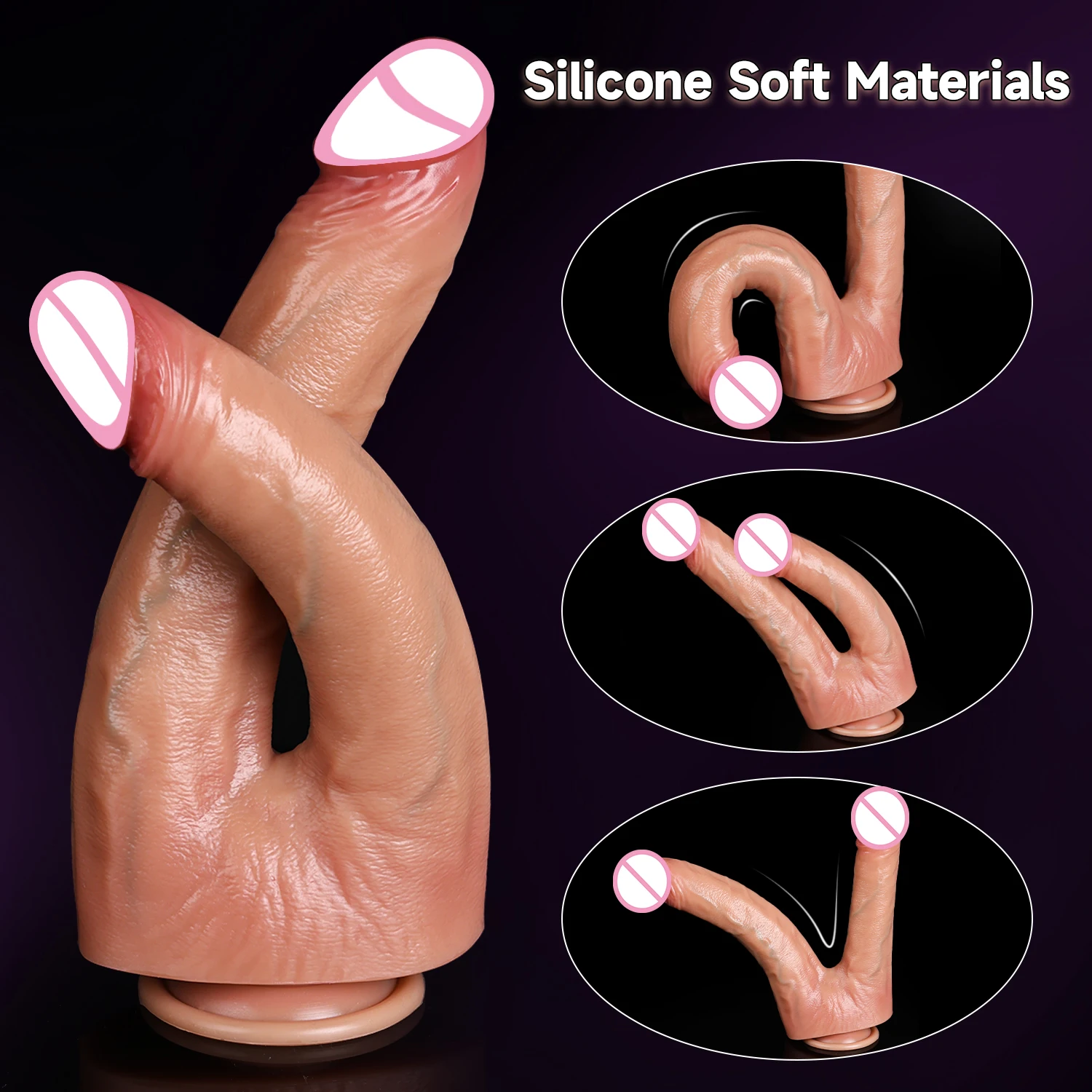 dvigubas dildo moterims