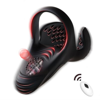 Vibrating Cock Ring Penis Ring Vibrator with 10 Vibrations Remote Control Male Sex Toy for Testicle Stimulator Adult Toy for Men 1