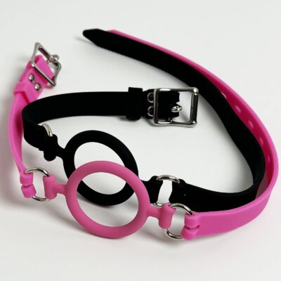LILUPLAY Silicone Oral Sex Ring with Open Mouth Gag Flirt Bondage Balls Adult Game Erotic BDSM Toys for Couples O-Ring 1