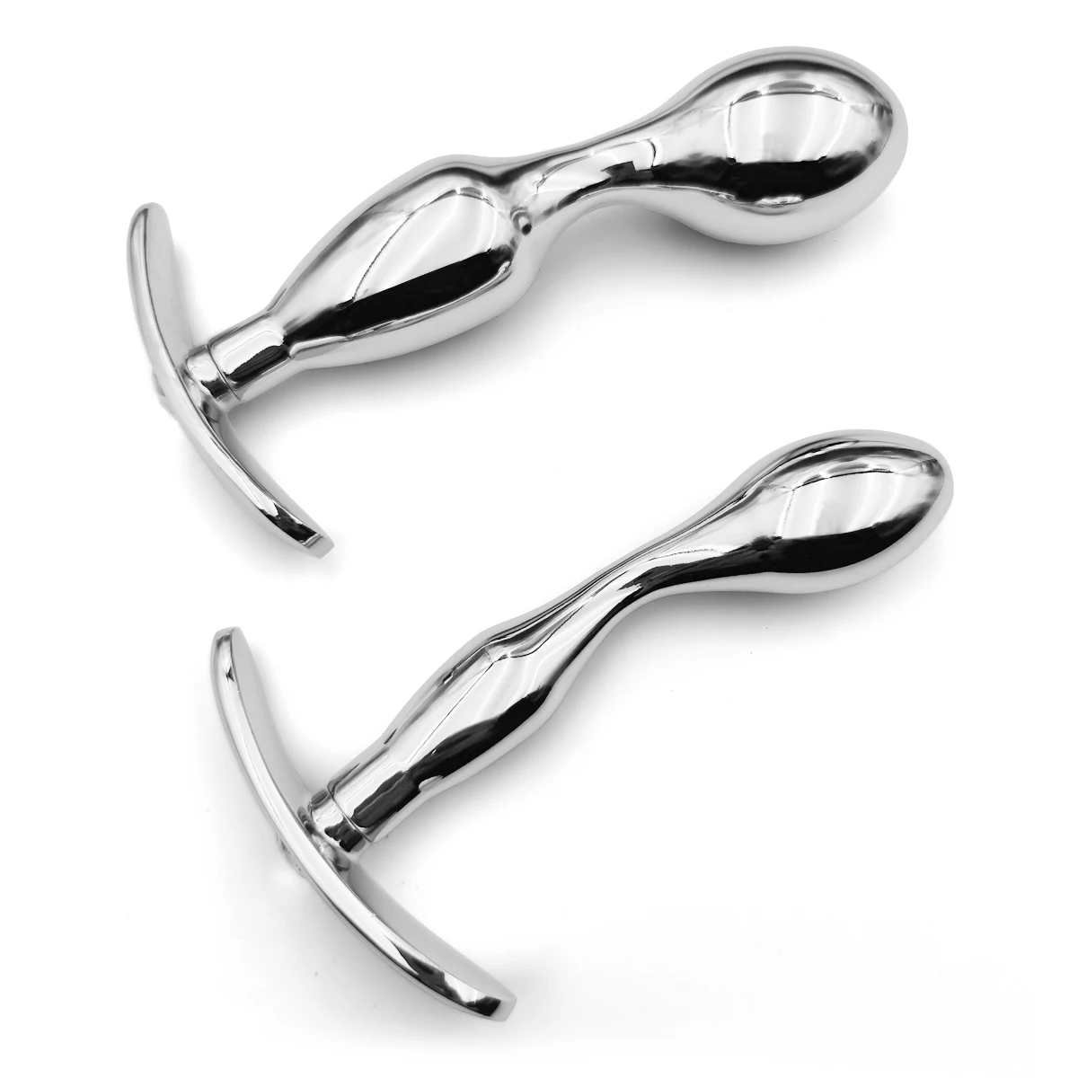 Metalinis analinis dildo iš nerūdijančio plieno moterims ir vyrams