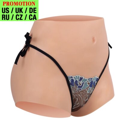 Silicone Realistic Vagina Pants Shemale Crossdresser Pussy Panties Transgender Artificial Sex Fake  Underwear Enhancer Hip 1