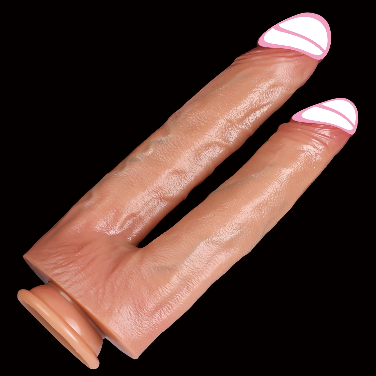 Dvigubas lankstus realistinis dildo moterims dvigubas prasiskverbimas suaugusiųjų žaislas