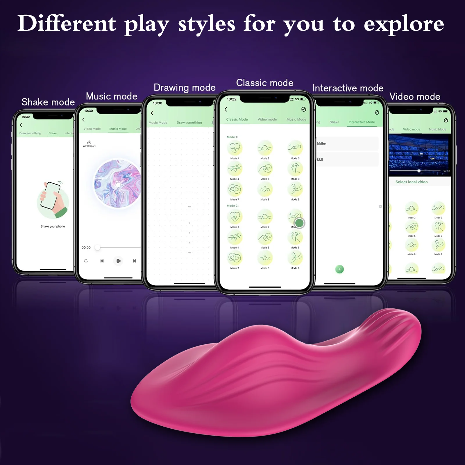 vibratorius moterims Bluetooth