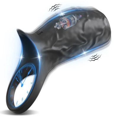 Vibrating Penis Sleeve Cock Ring Penis Extender for G Spot Clitoris Vibrator Stimulation Adult Sex Toy for Men Delay Ejaculation 1
