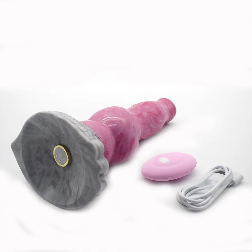 vibruojantis šuns dildo