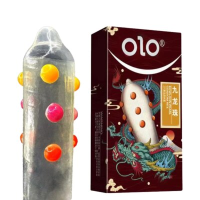 Dragon Ball Dotted Condoms For Men Ball Vaginal Massage G-spot Stimulation Orgasm Rubber Condom Cock Penis Sleeve Sex Products 1