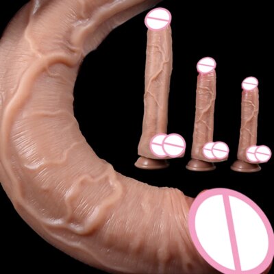 Adult supplies Realistic Dildos Silicone Layer Penis Suction Cup Adult Sexy Toys for Woman Men Vagina Anal Massage Stimulator 1